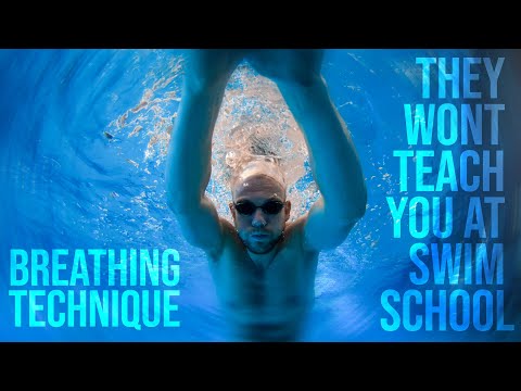 Swimming breathing technique.