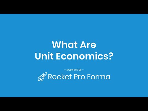 Unit Economics for your Startup Financial Projections