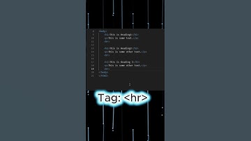 Thematic Break in HTML #coding #frontendcourse #python #html #html5