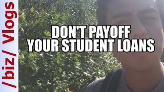 &quot;Should I Pay Off My Student Loans As Fast As Possible?&quot;