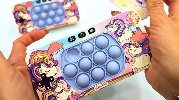 NEW Model POP IT Game Unboxing and Review 2024 - So Satisfying Electric Game Console Fidget Toy AMRS