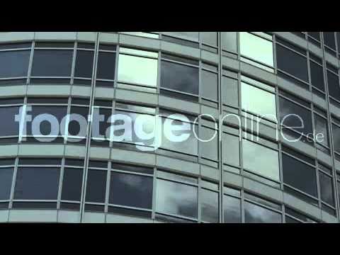 Glass Facade of Tower Building footage 002238