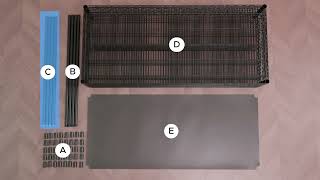 RackBro 55"Wx24"Dx72"H Heavy Duty Wire Shelving Installation Video