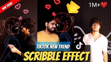 Tiktok New Trend | Aankhon Mein Teri Ajab Si | Scribble Effect | manku | New Body Light Effect Video