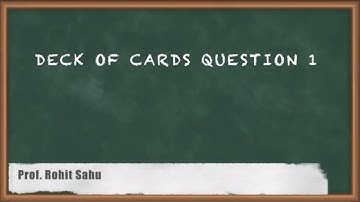 Deck of Cards Question-1 | Probability & Statistics | Engineering Mathematics | GATE CSE