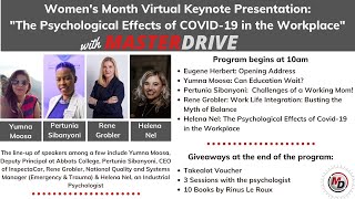 Women's Month Address: Psychological Effects of Covid-19 in the Workplace with MasterDrive