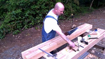 Cordless Carpenter workbench build #7 - Cutting tops to length