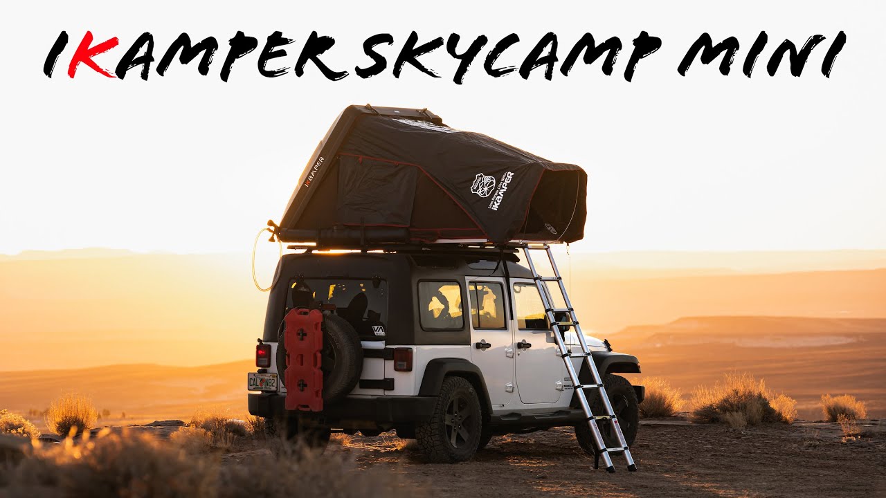 Field Testing The New Ikamper Skycamp Mini Living Out Of A Jeep Wrangler Roof Top Tent Review Youtube