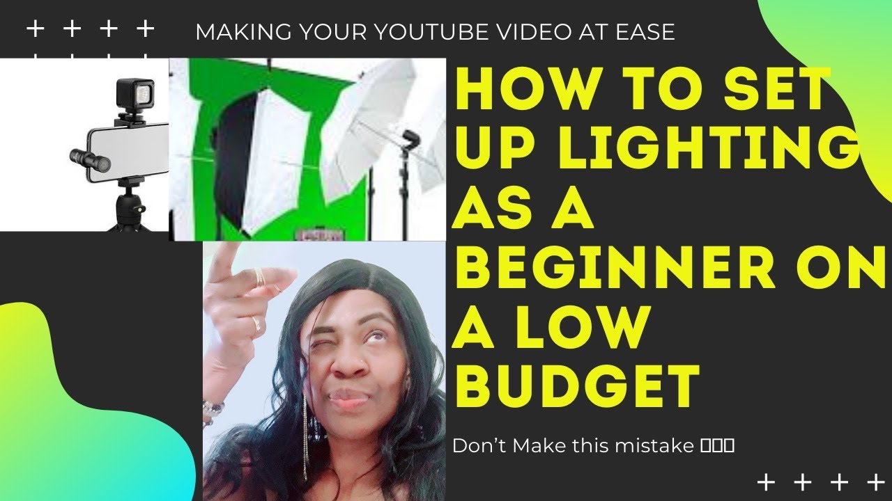 Best Position To Shoot YouTube Videos on a Low Budget / CHEAP Lighting