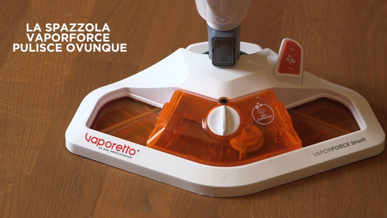 POLTI Vaporetto SV420_Frescovapor: scopa lavapavimenti a vapore con  dispenser Frescovapor integrato 