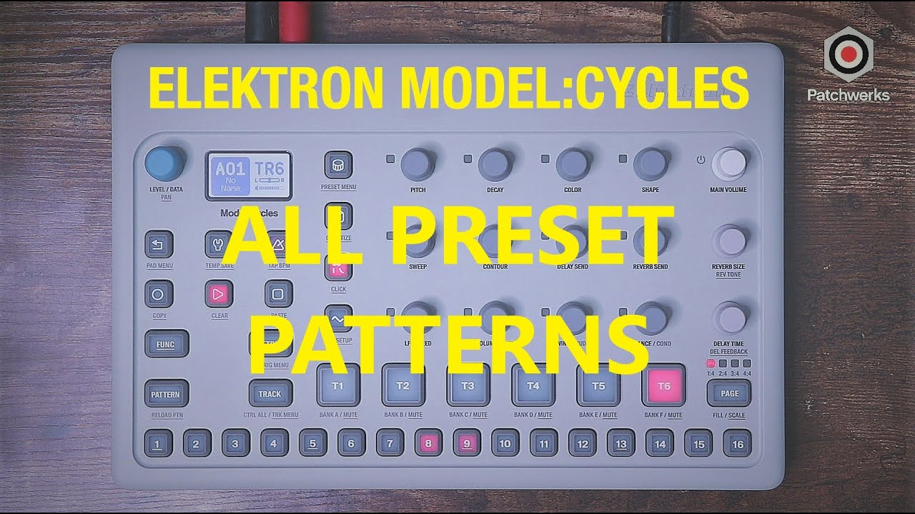 Elektron Model:Cycles is here! (all preset patterns)