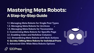 Quickly Editing Meta Robots for Individual Posts with SEOPress
