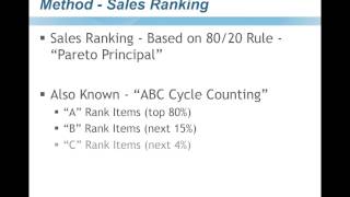 How to Determine a Cycle Counting Method