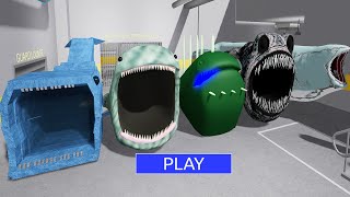 EVOLUTION OF THE BLOOP in BARRY'S PRISON RUN Zoonomaly Hungry Shark Roblox All Bosses Battle #roblox