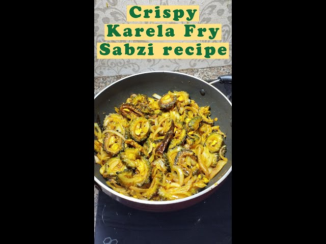 Crispy Karela Fry Sabzi recipe | Bitter Gourd Recipe class=