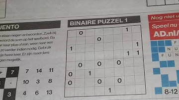 Tuesday. Bonus Extra edition. (#1987) Binary Sudoku puzzle. 12-08-2020 Extra part 3 of 4