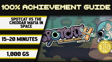 SpotCat vs The Cheddar Mafia In Space 100% Achievement Walkthrough * 1000GS in 15-20 Minutes *