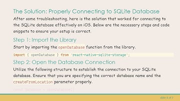 How to Connect a Pre-Populated SQLite Database in React-Native-SQLite-Storage