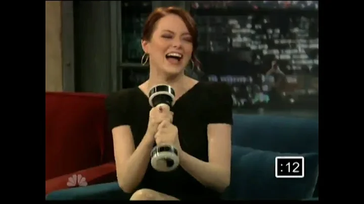 Emma Stone tries out the Shake Weight - Jimmy Fallon September 2010 - Full Interview