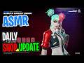 ASMR Fortnite Shop Karuta Harley Quinn Skin is Back! Daily Update Today 🎮🎧 Whispering 😴💤