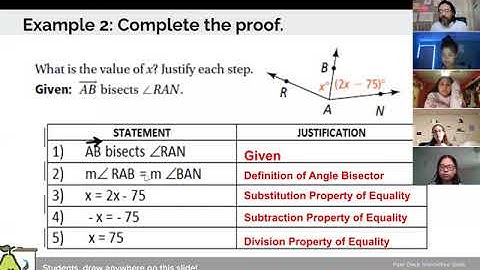 2-5 Video Notes Intro to two column proofs