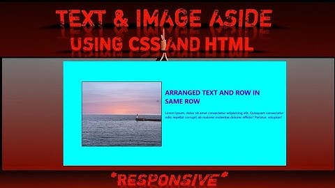 How to Align Image and Text Side by Side in HTML & CSS | Wrap Text Around Image HTML CSS|USINGVSCODE