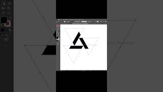 triangle logo design in Adobe Illustrator  #adobedesign #designer