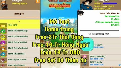 Nro Lậu Mới Nhất Nro King Mở Test Free 10Tr VNĐ Free Đồ Thiên Sứ Dame Trung Free 10Tr Hồng Ngọc