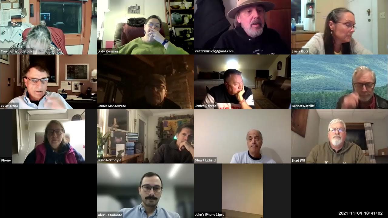 Town of Woodstock Planning Board Meeting 11.4.21 YouTube