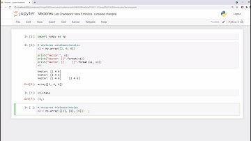Vectores (álgebra lineal) en Python usando NumPy