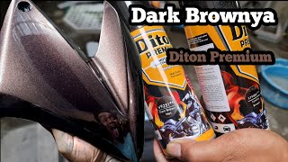 WARNA COKLAT YANG SEDANG NAIK DAUN , Kita tes dark brown met nya Diton Premium se bagus apa