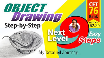 How to draw Object Drawing for BFA Entrance Exam | Preparation in Easy 9 Steps | MAH AAC CET