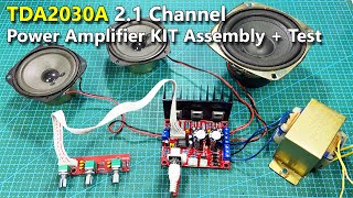 TDA2030A 2.1 Channel Power amplifier Board DIY Kit Assembly and Test -  YouTube