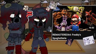 The Missing Children React To Remastered64 Freddys Spaghetteria By Smg4