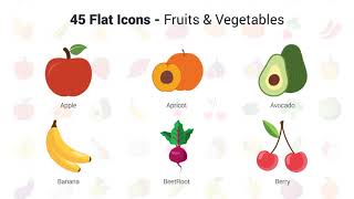 Fruit and Vegetables Icons screenshot 4
