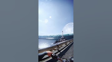 motorcycle ride #moon #ride #earth #tsunami #earthquake @aleksey__n @SPy_ReX_GAMING #animation #3d