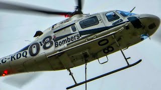 Helicóptero de bomberos Agusta A119 Koala EC-KDQ con Bambi Bucket (Pedralbes, Barcelona)