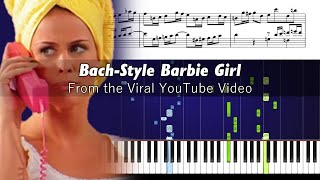 Barbie Girl but it’s a Fugue (Aqua \/ Josep Castanyer Alonso) - Piano Tutorial