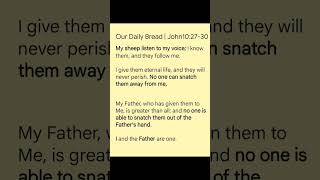 Our Daily Bread || John 10:27-30 || BCF || Cfc Mumbai || 14.05.2024