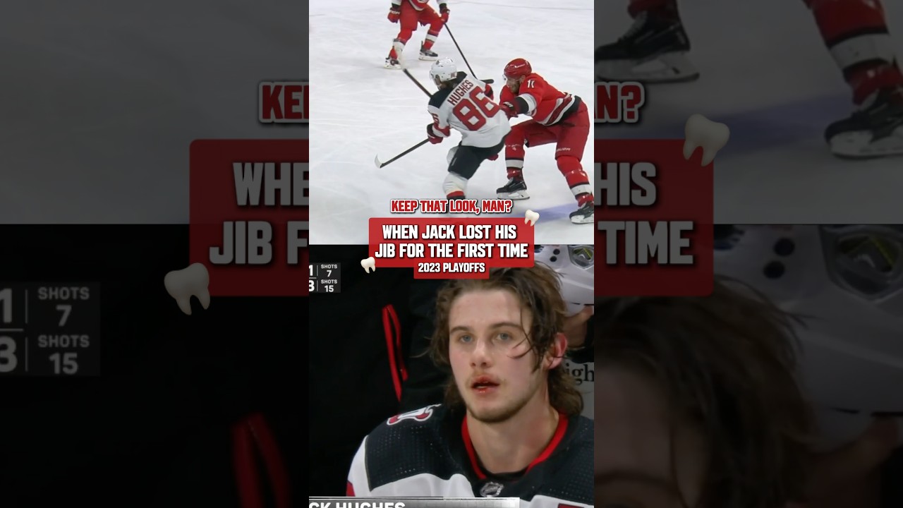 The real ones remember Jack's first missing tooth. #shorts #jackhughes #nhl #tooth #chiclet #hockey