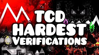 Top 11 HARDEST extreme demons verified by TCD members - Geometry Dash 2.2