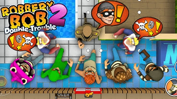 Robbery Bob 2 - All Costumes Funny Gameplay Part 188