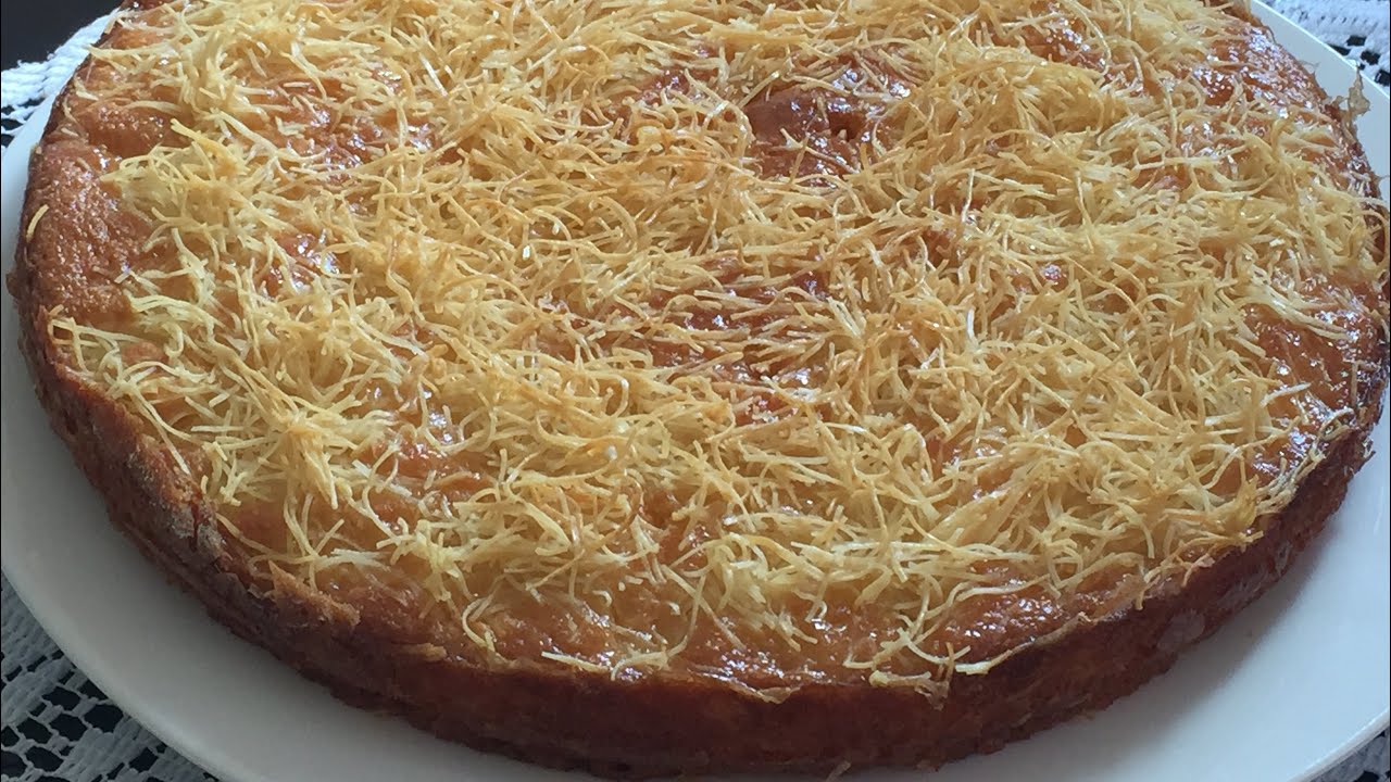 كيكة الجبن بالكنافه/ خفيفه وهشه /رهيبه😋/KUNAfa cake 😋