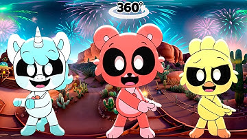 Smiling Critters POKEDANCE in 360 VR Finding Challenge  Poppy playtime 3