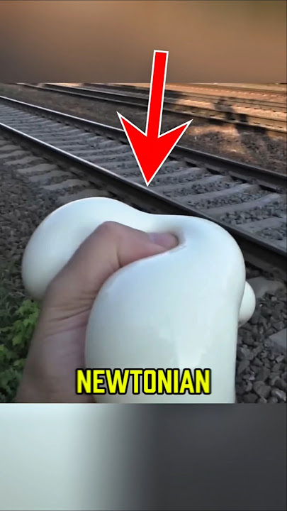 What Happens If a Non-Newtonian Fluid Is Placed Under a Train Track?