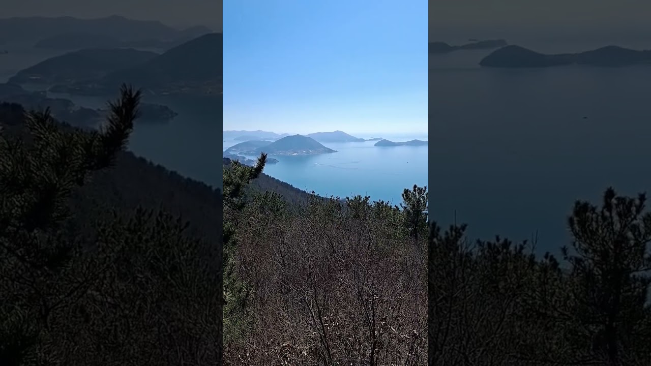 여수 백야도 확트인 바다~#봉화산 전망#백야도#배 간다#하이퍼랩스