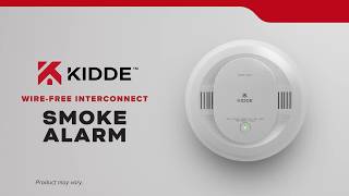Kidde Wire‑Free Interconnect Smoke Alarm | Wired or Wire‑Free Options