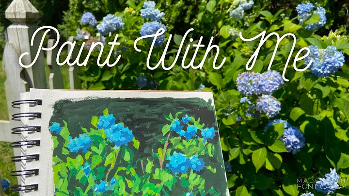 Painting Hydrangeas En Plein Air With Gouache