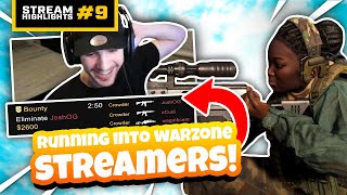 RUNNING INTO TOP COD WARZONE STREAMERS! STREAM HIGHLIGHTS #9 (Modern Warfare Warzone)