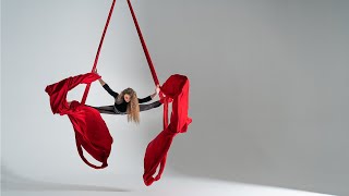 Aerial Silk performance by Liudmyla Ryzhkova . Merlin Mensons Sweet Dreams.